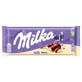 Милка белый пористый
