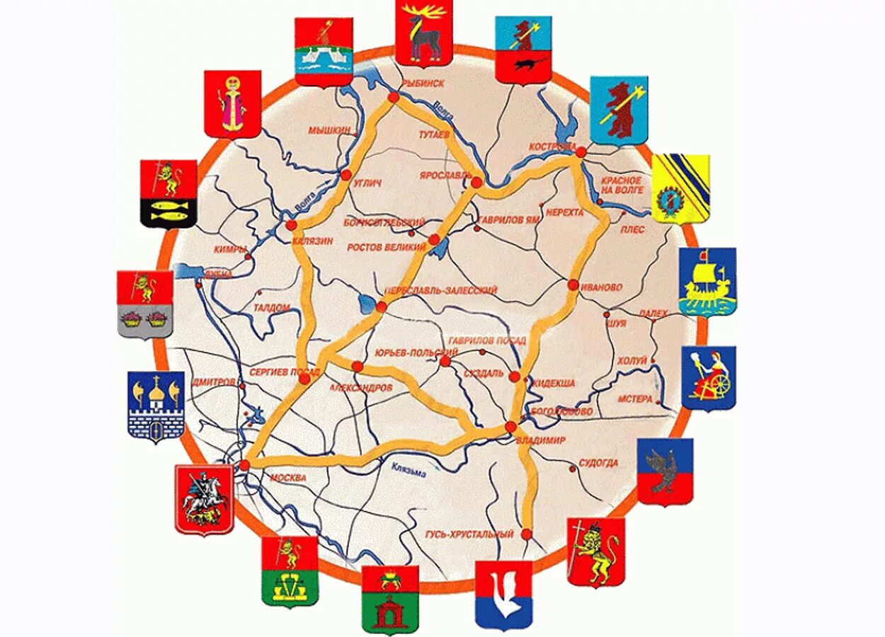 Кострома входит в золотое кольцо. Золотое кольцо России схема городов. Туристический маршрут золотое кольцо России города. Золотое кольцо схема городов. Карта золотого кольца России с городами.