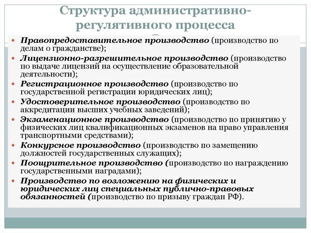 Структура административного процесса. Структура административного производства. Структура админминистративногопроцесса. Общая структура административного процесса.