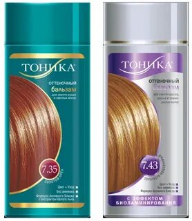 Тоника оттеночный для волос палитра