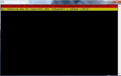 Resource temporarily unavailable