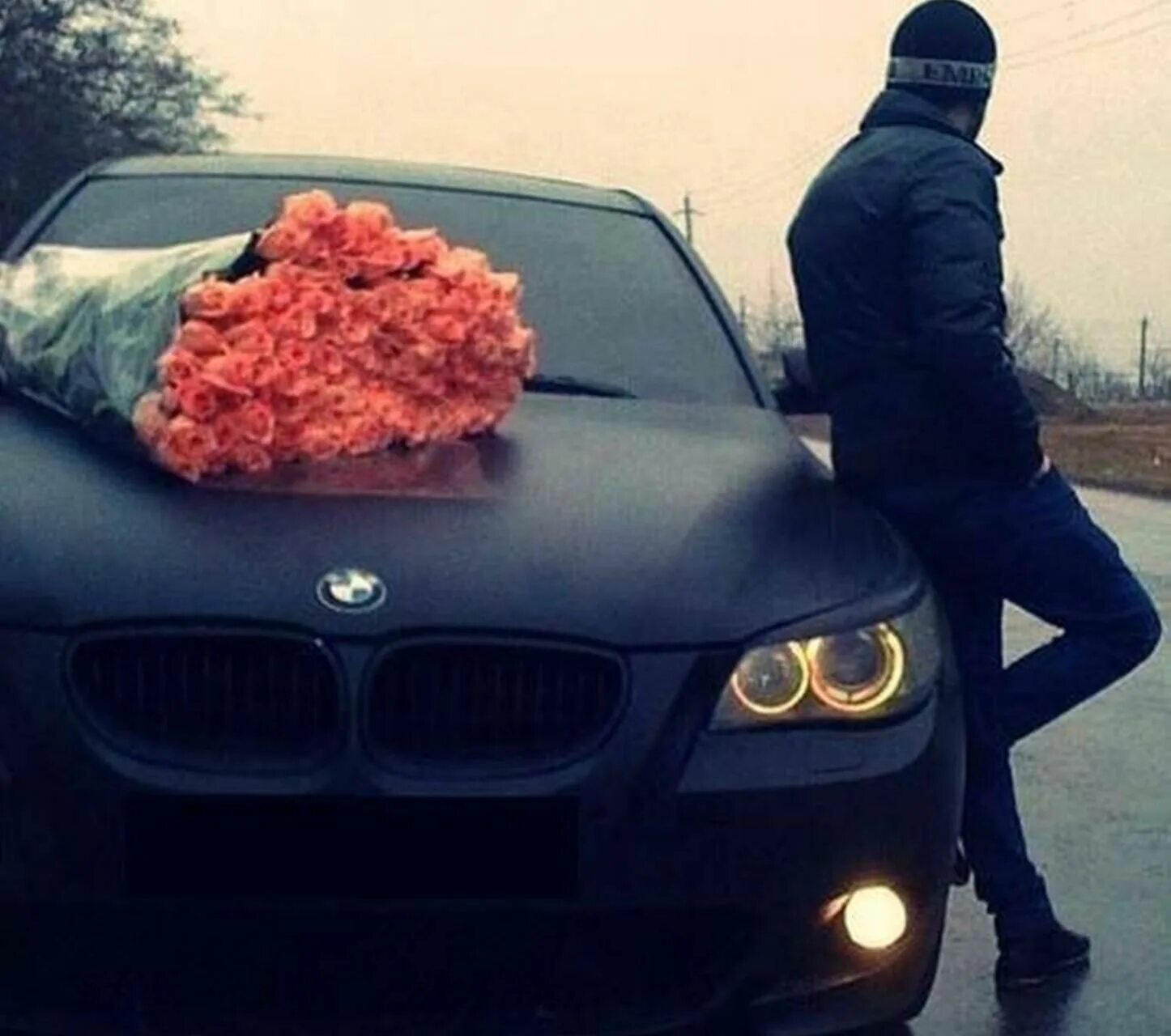 #Flowers #bmw #pions #pink