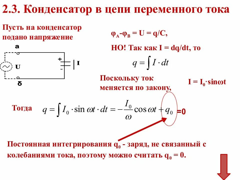 Максимальный ток через конденсатор. Элементы цепей переменного тока конденсатор. Конденсатор в цепи переменного тока схема. 22. Конденсатор в цепи переменного тока. Конденсатор в цепи переменного тока формула.