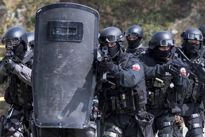 GSG 9 щит. Спецподразделение SWAT. Спецназ полиции. Полицейский спецназ. Российские антитеррористические организации