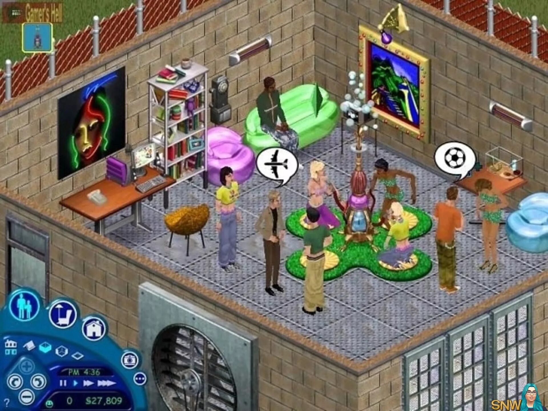 Какие можно поиграть игры с 3 человеками. Симпс 1. Игра SIMS 1. SIMS 1 screenshot.