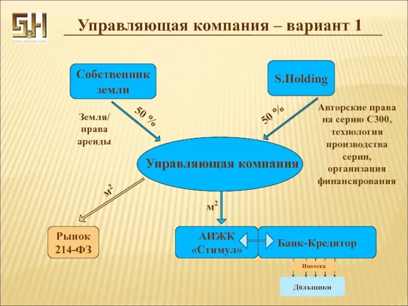 Варианты предприятий. Организация МСВДС. Вариант для организации основного