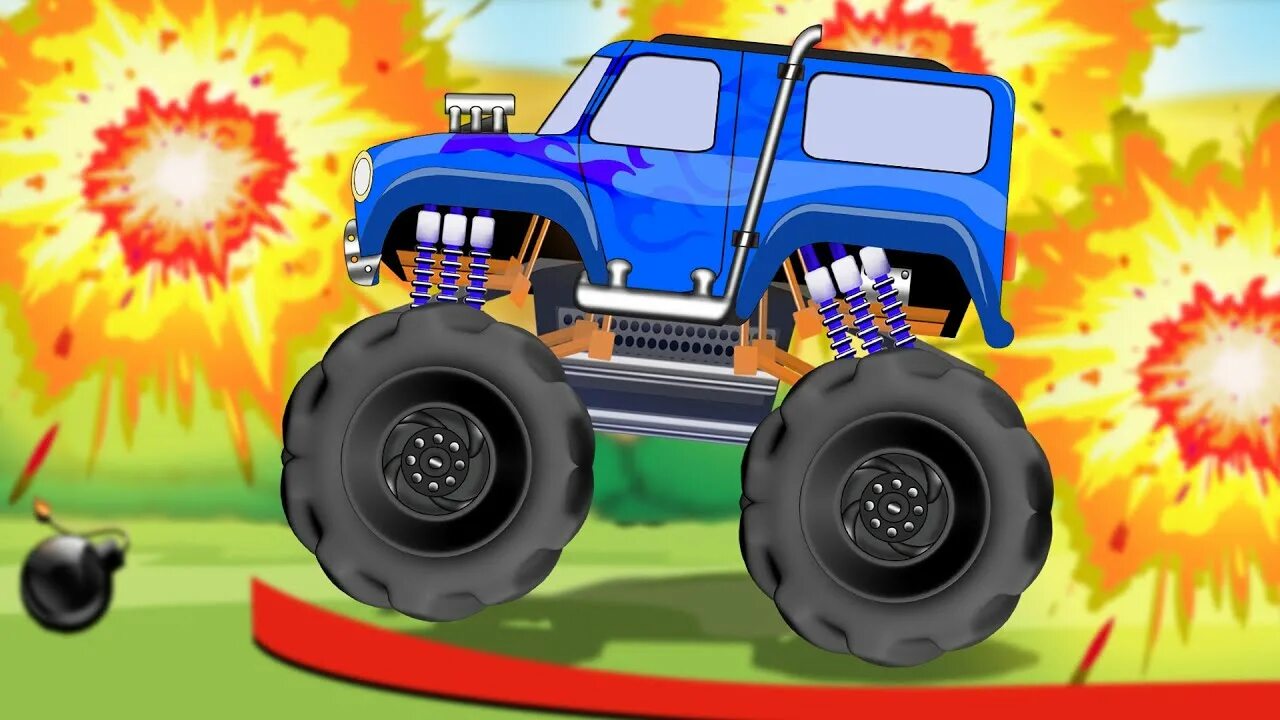 Монстр трак мультяшный. Игра про машинки монстр трак. Monster truck kids channel. Monster truck kids channel. Монстр трак хэллоуин.