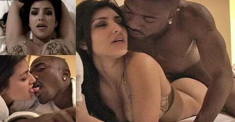 black ebony ray j an d kim kardashian.