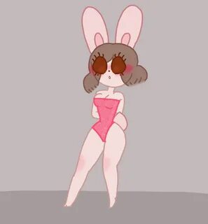 brown eyes brown hair original character playboy playboy bunny spider bunny...