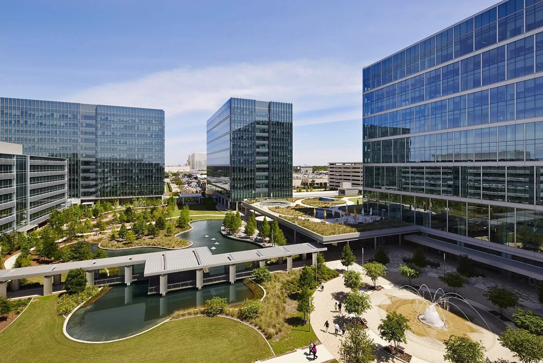 New building company. CBS-Park кампус. Офис кампус. Shell Headquarters. Кампусы зеленые.