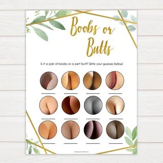 stampabile Baby doccia giochi, tette o mozziconi gioco, Baby doccia giochi,...