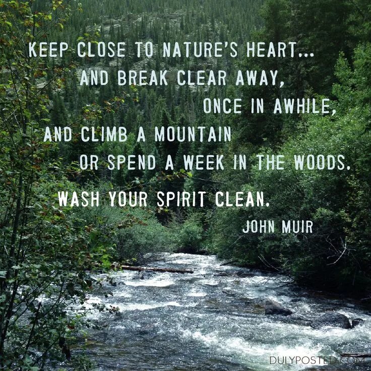 Clear break. Цитаты про природу. Природа вдохновляет цитаты. John Muir текст. Living close to nature стих.