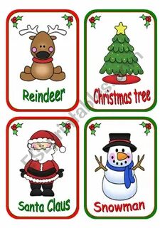 Christmas flashcards