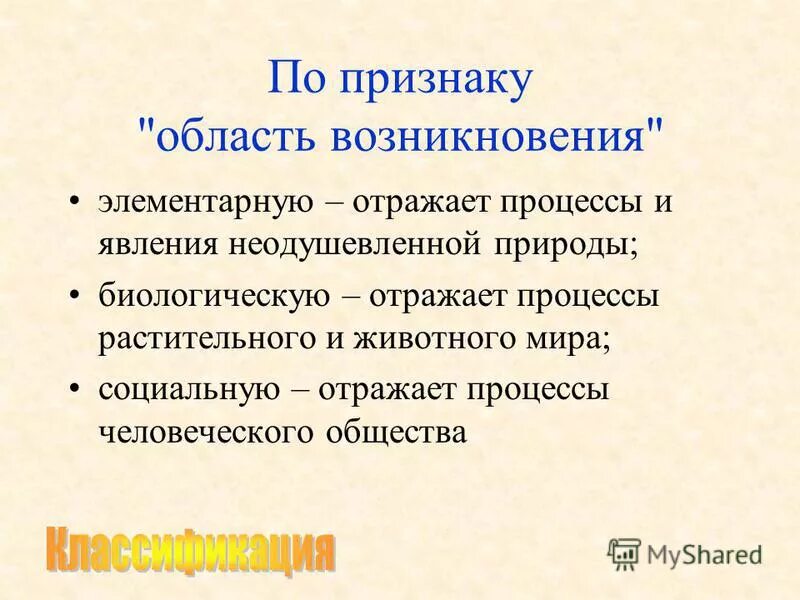 На данную область возникает