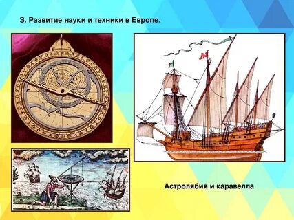 Географические открытия техники и изобретения