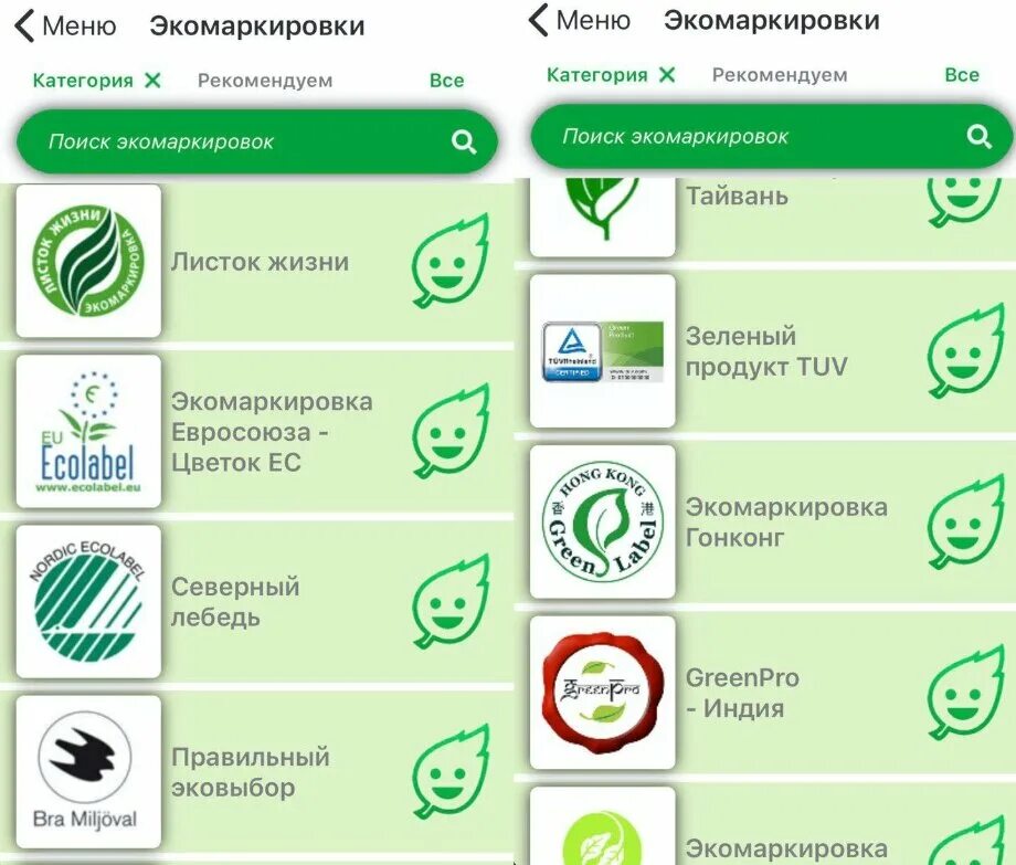 Экомаркировка 2 типа примеры MamYanaBlog LiveJournal