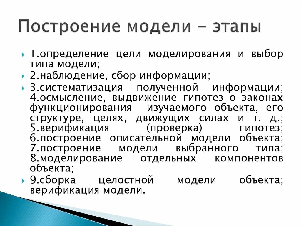 Метод моделей этапы. Построение модели. Порядок построения модели. Этапы построения. Построение модели разработки программы.