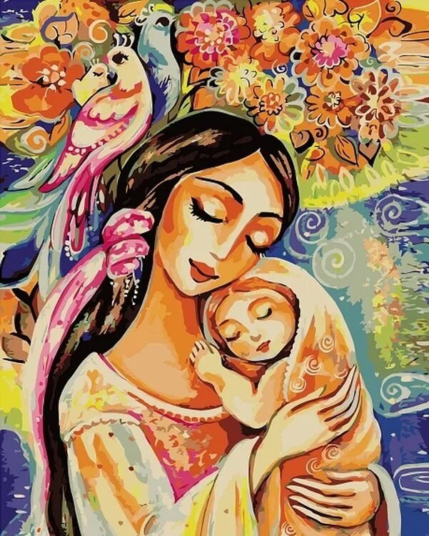 Тепло матери 1 2. Картина материнство. Материнство в искусстве. Мама и ребенок иллюстрация. Мать и дитя.