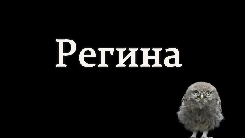 Рифма к имени Регина?