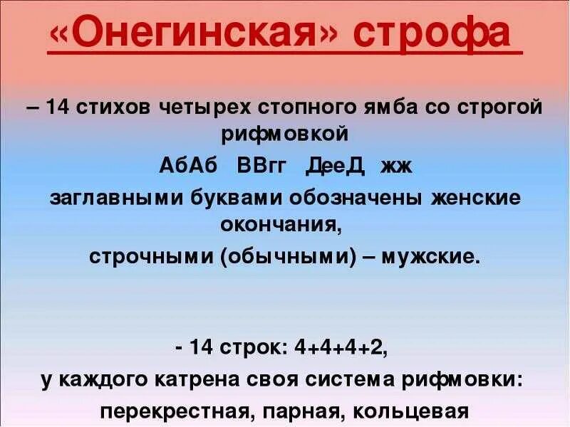 Сколько строк онегинская строка. Онегинская строфа схема рифмовки. строфа это. строфы в евгении онегине.