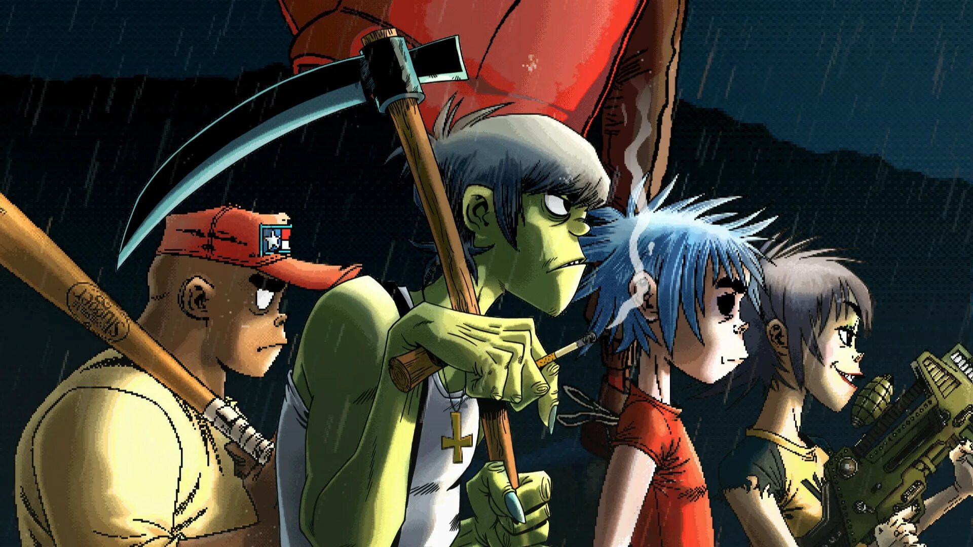 Гарилас. Gorillaz солист. Gorillaz 1998. Гориллаз нудл 2001. Гарилас.