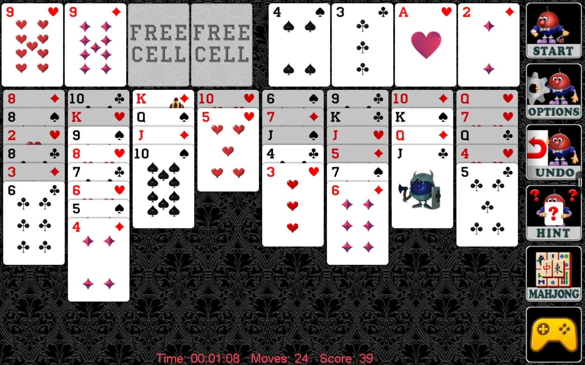 Игра пасьянс андроид. Свободная ячейка классический пасьянс Солитер. FREECELL свободная ячейка. Freecall пасьянс. Свободная ячейка Солитер средний.