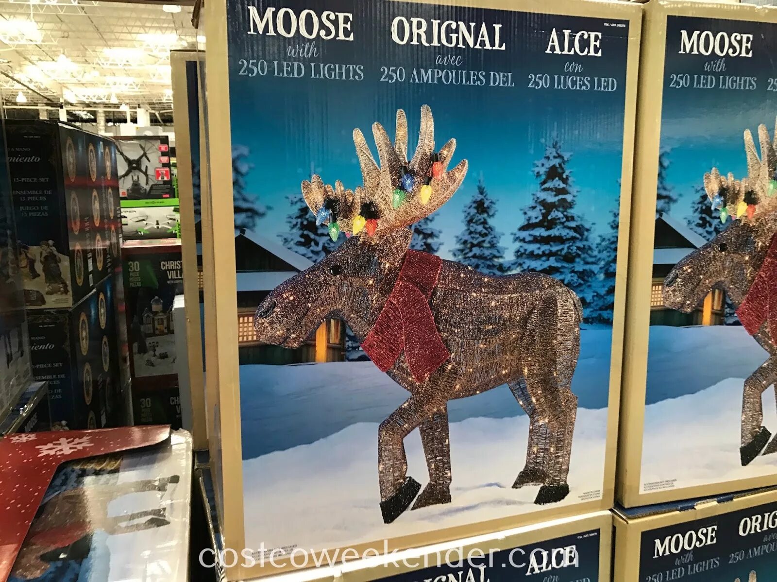 Inflatable Christmas Moose. Лось Лайт на ПК.