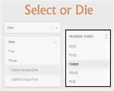 Select styling