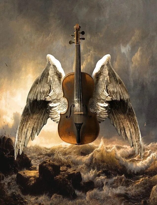 Angels violin. Скрипач фэнтези. Скрипка фэнтези. Ангел со скрипкой. Скрипка и птицы.