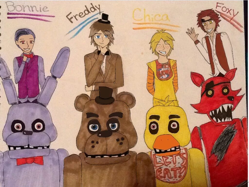 FNAF 9 персонажи. ФНАФ персонажи названия. АНИМАТРОНИКИ из ФНАФ имена. Рисунки персонажей из ФНАФ. Почему аниматроников