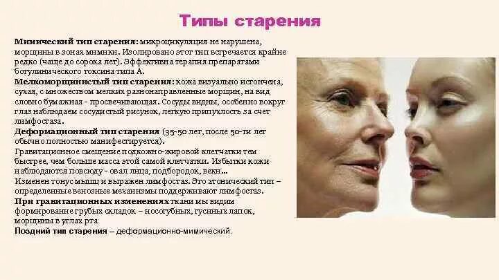 Типы старения. Старение кожи типы старения. Возрастные изменения лица. Возрастные изменения кожи лица.