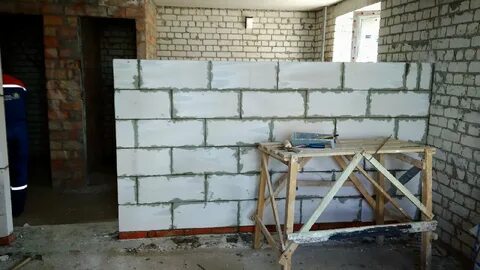 Стены ванной из пеноблоков