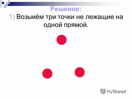 Точки не лежащие на одной прямой