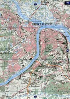 Карта расположения нижнего новгорода