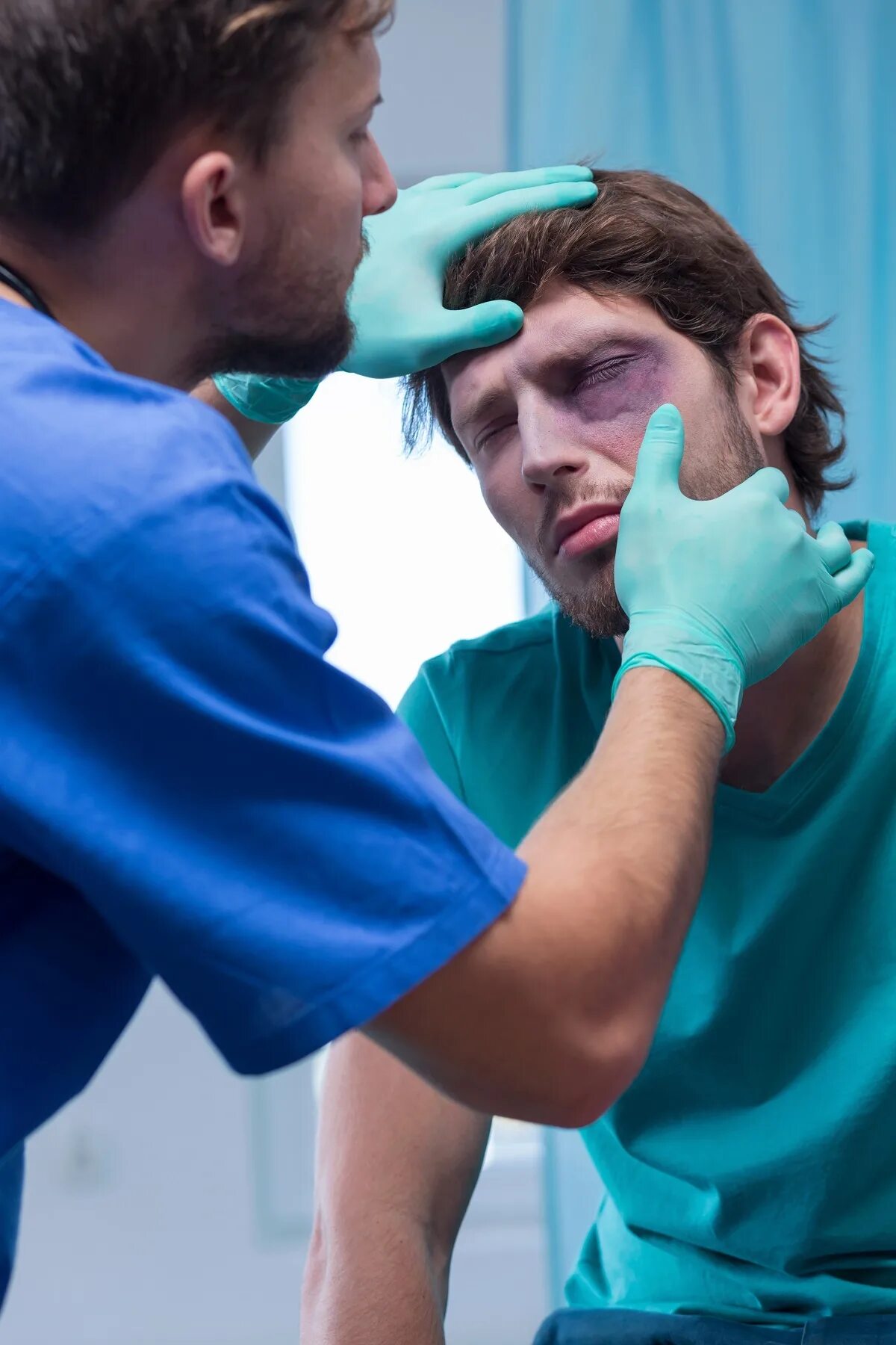 Injured man