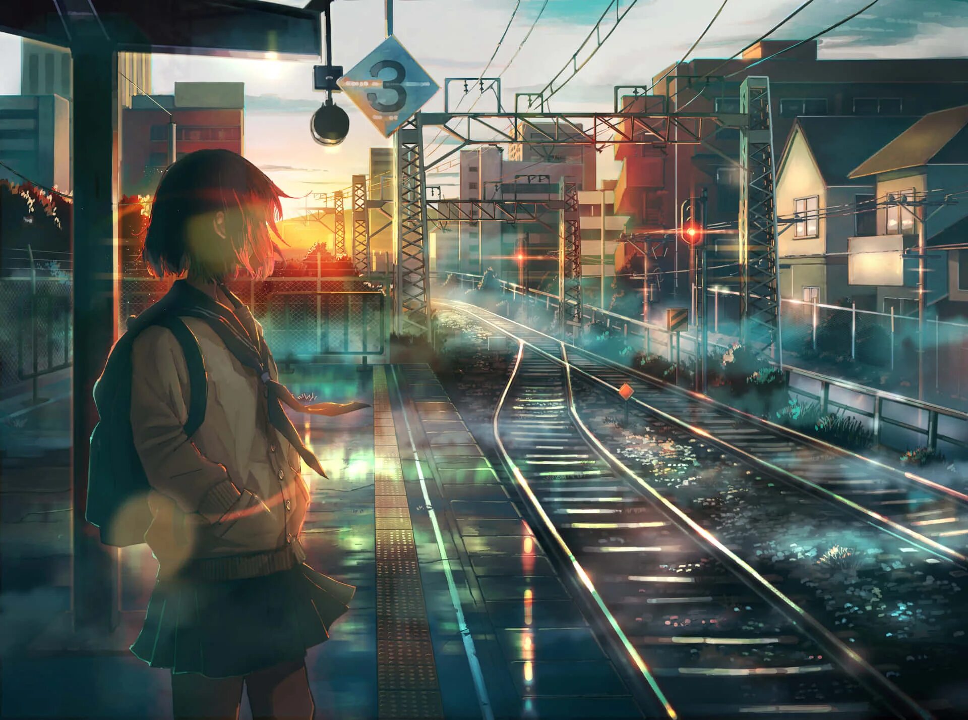 Waiting for a train