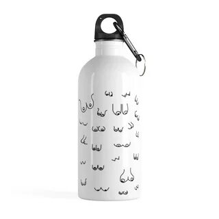 Boob print water bottle, boob water jug, boob hydro flask, funny hydro fl.....