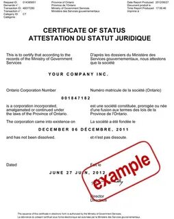 Cert status