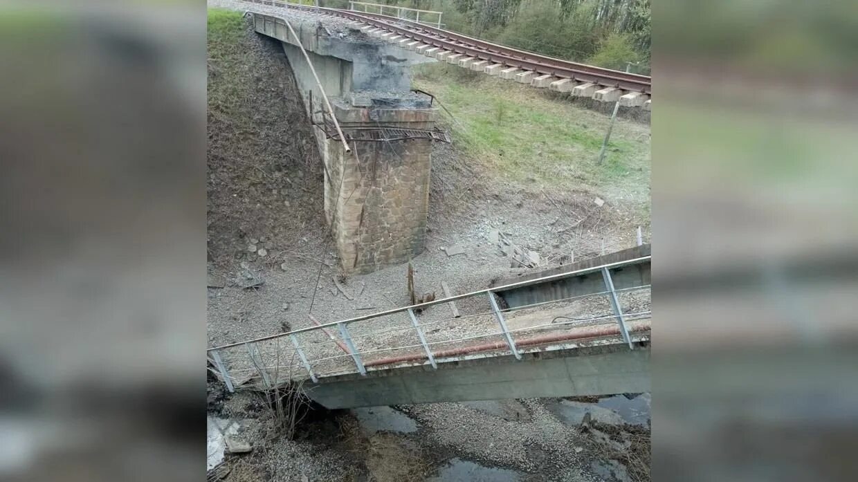 Диверсия под самарой. Курская область подорвали мост. Курская область мост диверсия. В Курской области обрушился Железнодорожный мост. Подрыв моста в Курской области.