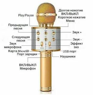 Караоке микрофон с текстом