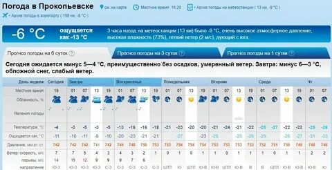 Погода в прокопьевске на ноябрь