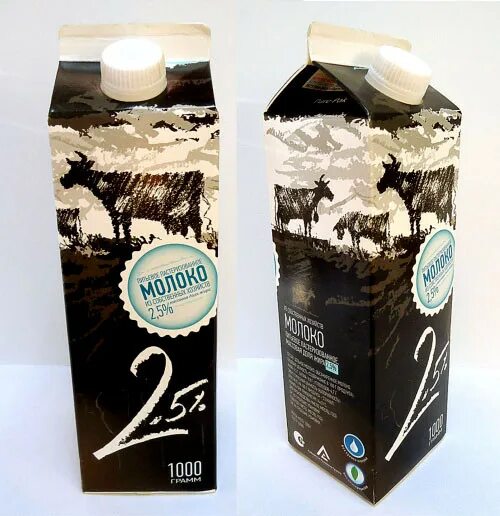 минималистичный дизайн упаковки. молоко в черной упаковке. стильная упаковка молока. необычные упаковки молока. дизайн упаковки.