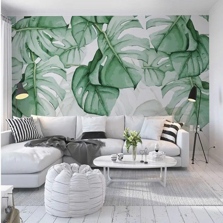 Wallpaper with Tropical Flavor: 25 Trendy Ways to Add Greenery and Colorful Zest