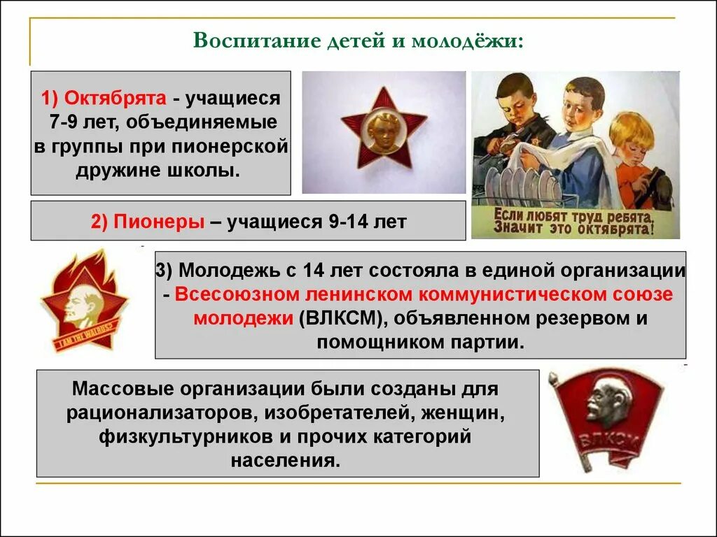 Роль идеологии в СССР. Идеологическое воспитание в СССР. Идеология Октябрят. Система детского воспитания в СССР. Организация советской молодежи