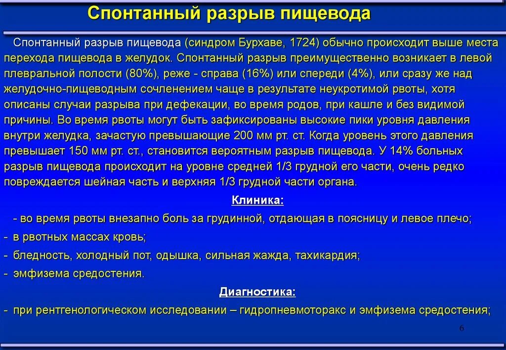 Спонтанный разрыв пищевода. Спонтанный разрыв пищевода диагностика. Синдром спонтанного разрыва пищевода. Продольный разрыв пищевода. Синдром пищевода