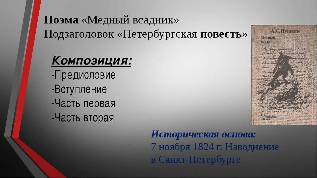 Про произведение медный всадник. Пушкин а.с. "медный всадник". Композиция медного всадника. Поэма медный всадник Пушкин. Презентации поэмы медный всадник.