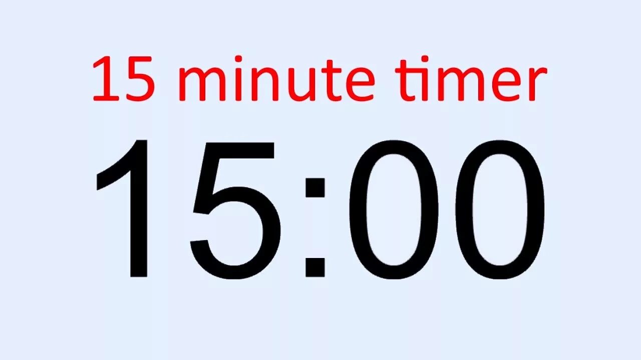 Timer 15 minutes