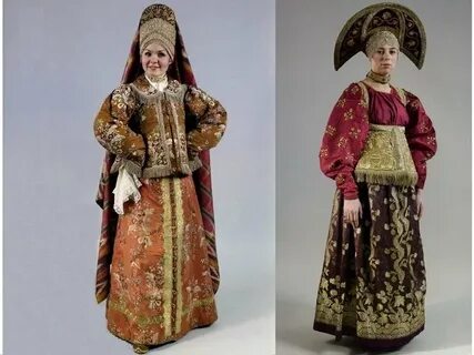 Народные костюмы 18 века