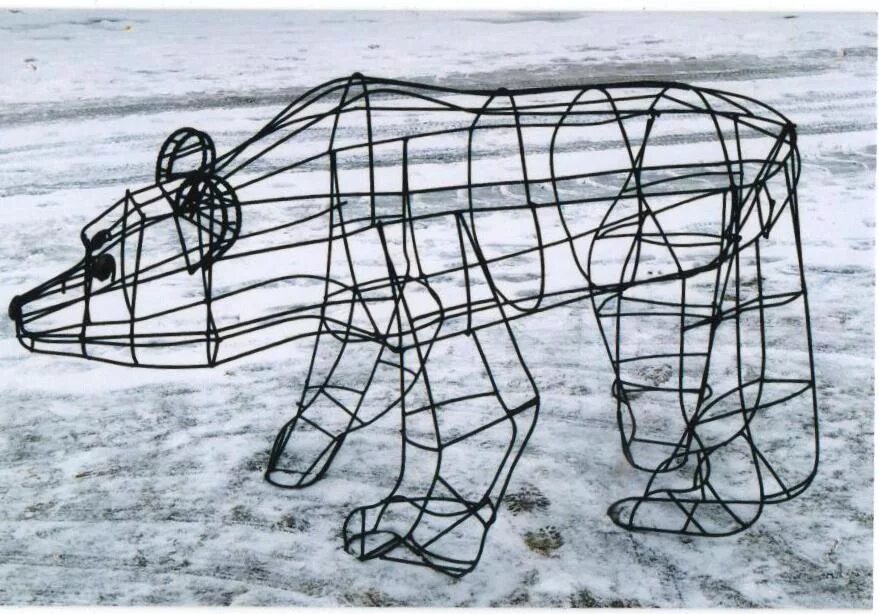 Чертежи для изготовления оленя из проволоки Pin on Armazones para topiarios de jardínes Sculpture techniques, Bunny art, Wir