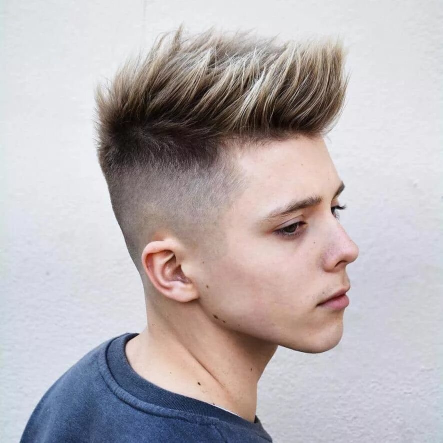 Мужские подростков. Канадка Квифф. Ирокез Квифф. Spiky hair стрижка. Андеркат Ежик.